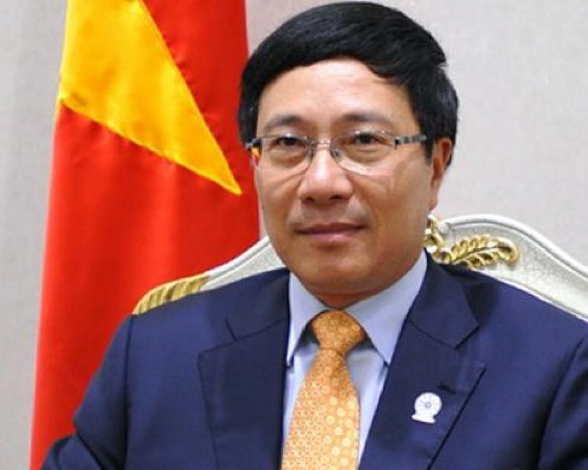 Deputy prime minister and foreign of vietnam pham binh minh (photo: vov) 